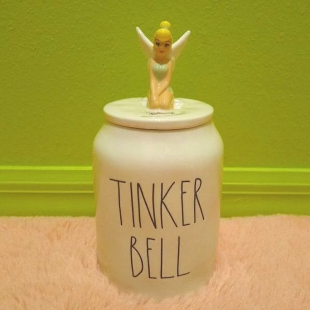 Rae Dunn Disney Tinkerbell Ceramic Cookie Jar